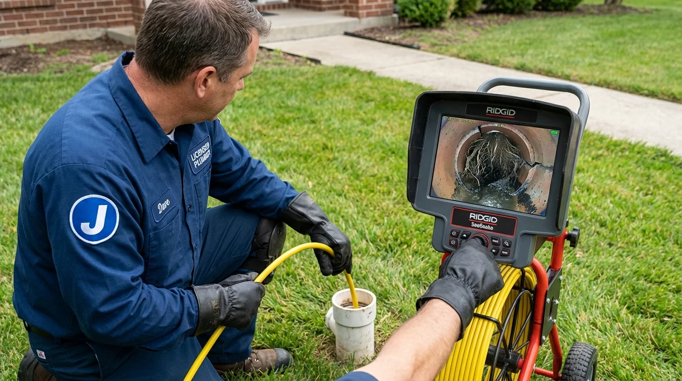 Sewer camera inspection being performed by Johns Plumbing LLC in Duarte